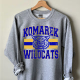 Classic Hometown Komarek Wildcats DTF Print