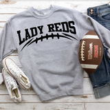 Lady Reds Football Arched DTF Print