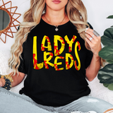 Lady Reds Softball Doodle DTF Print