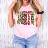 Leopard Jackets Neon Outline DTF Print