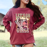 Let's Go Girls Pink Boots DTF Print