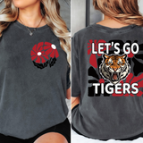 Lets Go Tigers Floral DTF Print
