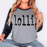 Lolli Mystery Black DTF Print