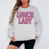 Lunch Lady Pink Stitch DTF Print