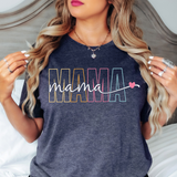 Mama Script Heart DTF Print