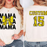 Softball Mama Personalized Name DTF Print