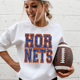 Maury Hornets Varsity Glitter Effect DTF Print