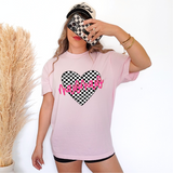Mawmaw Retro Checker Heart Family Names DTF Print