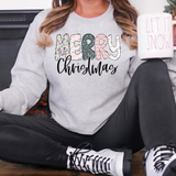 Merry Christmas Pink DTF print