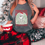 Merry Christmas Ya Filthy Animal Santa Skeleton DTF Print