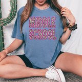 Middle School Pink Stitch DTF Print