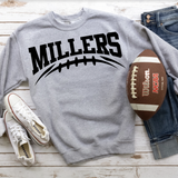 Millers Football Arched DTF Print