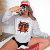 Cadets Basketball Polkadot Bow DTF Print