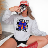 Tigers Basketball Polkadot Bow DTF Print