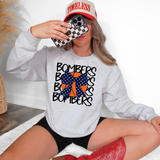 Bombers Basketball Polkadot Bow DTF Print
