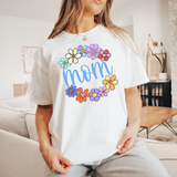 Mom Spring Flower Circle DTF Print