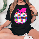 Multicolor Checker Apple DTF Print