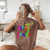 Multi Color Back to School Script DTF Print