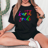 Multi Color Back to School Script DTF Print