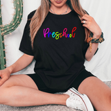 Multi Color Back to School Script DTF Print