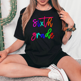 Multi Color Back to School Script DTF Print