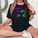 Multi Color Back to School Script DTF Print