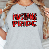 Grunge Mustang Pride DTF Print
