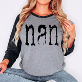 Nan Mystery Black DTF Print