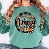 Nana Pumpkin Circle DTF Print