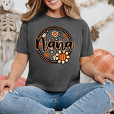 Nana Pumpkin Circle DTF Print