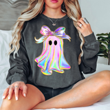 Colorful Irredecent Ghost DTF Print