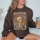 Nightmare Before Coffee Leopard DTF Print