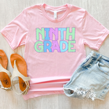 Back To School Middle-High School Pastel Bookworm DTF Print