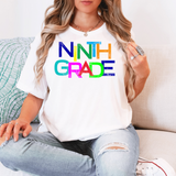 Back To School Funky Colors Middle-High DTF Print