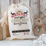 Personalized North Pole Post Office Santa Sack DTF Print
