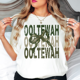 Ooltewah Matching Stacked Camo Greens DTF Print