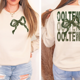 Ooltewah Matching Stacked Camo Greens DTF Print
