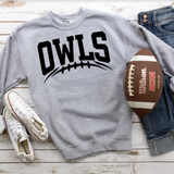 Owls Football Arched DTF Print