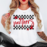 Panthers Checker Star DTF Print