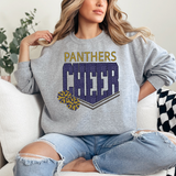 Panthers Glitter Cheer DTF Print