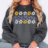 Panthers Daisy Row DTF Print