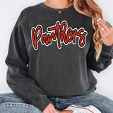 Panthers Outline DTF Print
