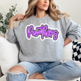 Panthers Outline DTF Print