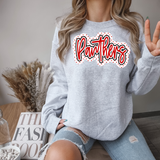 Panthers Outline DTF Print