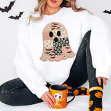 Pink Patchwork Ghost DTF Print