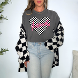Pharmacist Retro Checker Heart Occupations DTF Print