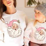 Pink Santa DTF Print