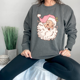 Pink Santa DTF Print