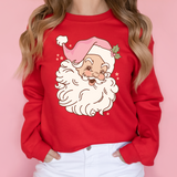 Pink Santa DTF Print