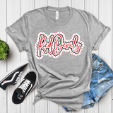 Red Devils Polkadot DTF Print